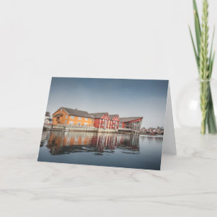 Norwegian colorful Houses Card