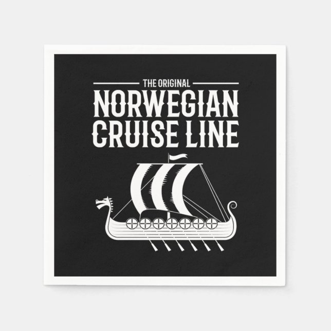 Norwegian Cruise Line Vikings Nordic Napkins (Front)