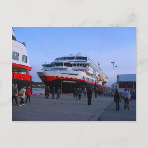 Norwegian cruise ship postcard