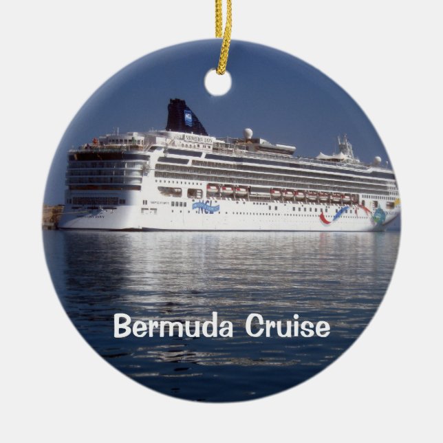 Norwegian Dawn, Bermuda Cruise Ceramic Ornament (Front)