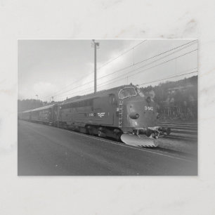 Norwegian Diesel Locomotive Di3 642 at Dombaas. Postcard