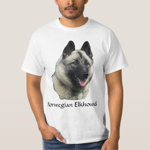 Norwegian Elkhound Art T_Shirt