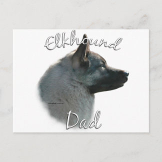 Norwegian Elkhound Dad 2 Postcard