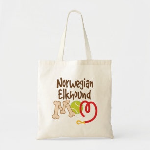 Norwegian Elkhound Dog Breed Mom Gift Tote Bag