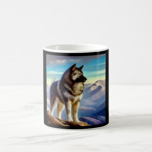 Norwegian Elkhound Dog Coffee Mug