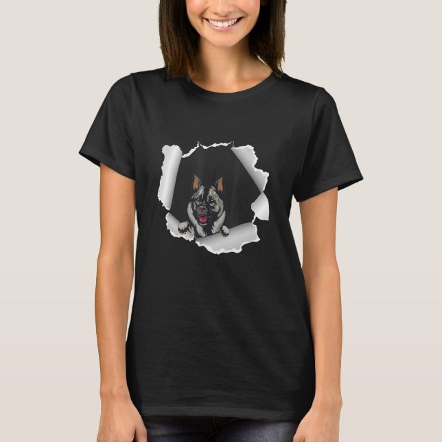 Norwegian elkhound Dog    For Father s Day T-Shirt (Front)