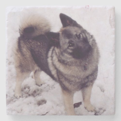 Norwegian_Elkhound_full 2 Stone Coaster