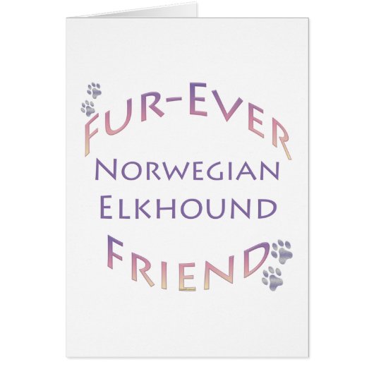 Norwegian Elkhound Furever Cards (Front)