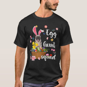 Norwegian Elkhound Happy Easter Day Easter Colorfu T-Shirt