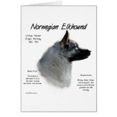 Norwegian Elkhound History Design (Front)