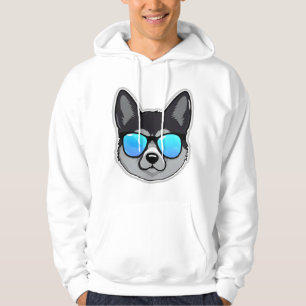 Norwegian Elkhound in Cool Sunglasses Classic T-Sh Hoodie