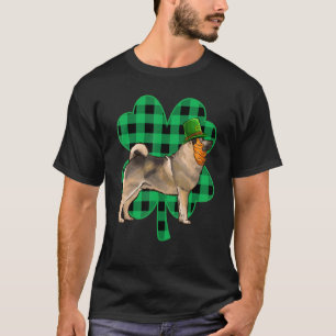 Norwegian Elkhound Leprechaun St Patricks Day Luck T-Shirt
