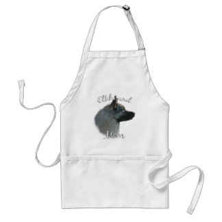 Norwegian Elkhound Mom 2 Adult Apron