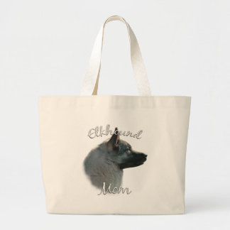 Norwegian Elkhound Mom 2 Large Tote Bag