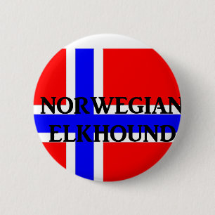 norwegian elkhound name norway-flag button