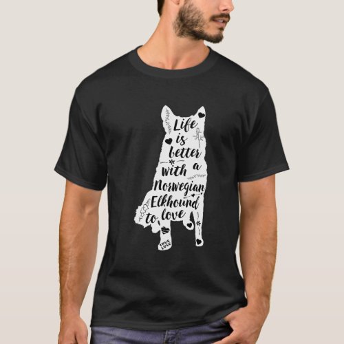 Norwegian Elkhound Norwegian Elkhound Dog T_Shirt