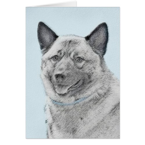 Norwegian Elkhound Painting _ Original Dog Art