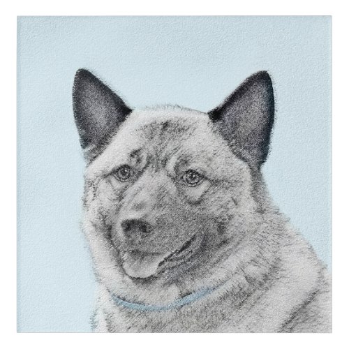 Norwegian Elkhound Painting _ Original Dog Art