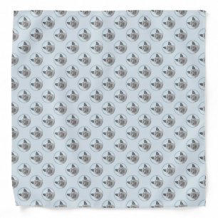 Norwegian Elkhound Painting - Original Dog Art Bandana