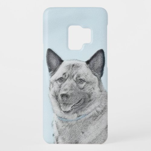 Norwegian Elkhound Painting _ Original Dog Art Case_Mate Samsung Galaxy S9 Case
