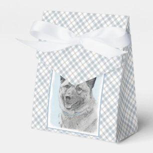 Norwegian Elkhound Painting - Original Dog Art Favor Boxes