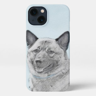 Norwegian Elkhound Painting - Original Dog Art iPhone 13 Case
