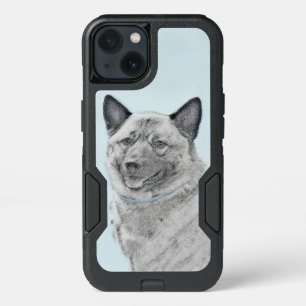 Norwegian Elkhound Painting - Original Dog Art iPhone 13 Case