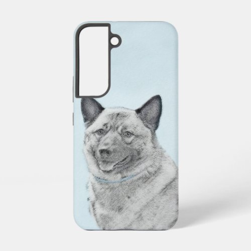 Norwegian Elkhound Painting _ Original Dog Art Samsung Galaxy S22 Case