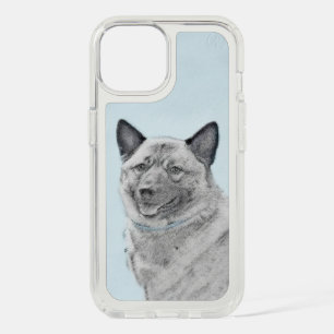 Norwegian Elkhound Painting - Original Dog Art iPhone 15 Case