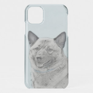 Norwegian Elkhound Painting - Original Dog Art iPhone 11 Case