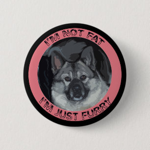 Norwegian Elkhound Pinback Button