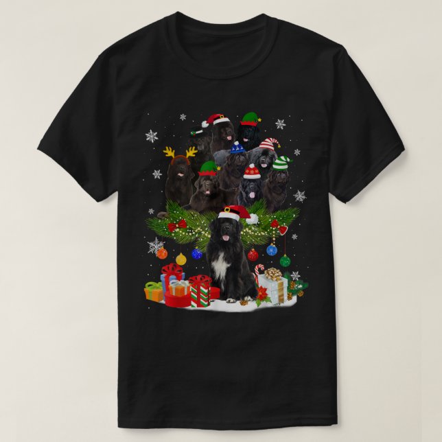 Norwegian Elkhound Reindeer Christmas Dog Riding S T-Shirt (Design Front)