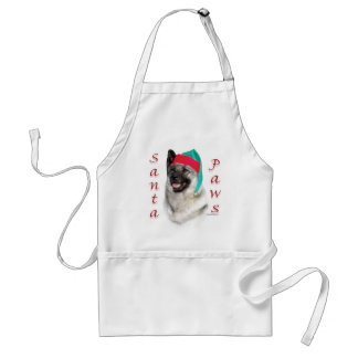 Norwegian Elkhound Santa Paws Adult Apron