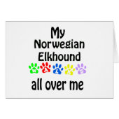 Norwegian Elkhound Walks Design (Front Horizontal)