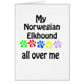 Norwegian Elkhound Walks Design (Front)