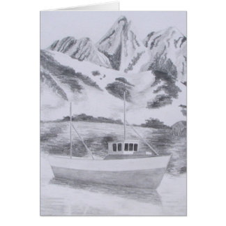 Norwegian Fishing Boat (Pencil) Cards