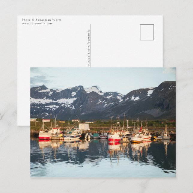 Norwegian Fishing Boats Postcard (Front/Back)