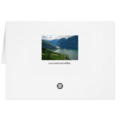 Norwegian Fjord Card (Back Horizontal)
