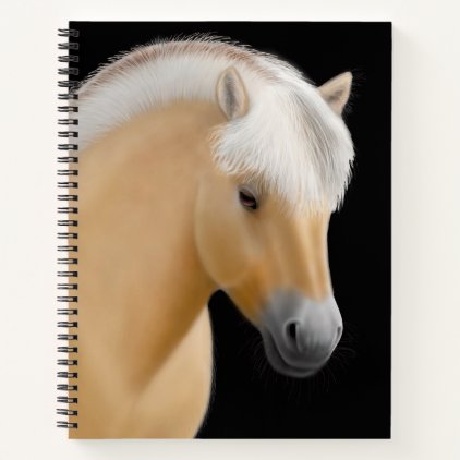 Norwegian Fjord Horse 8.5 x 11 Spiral Notebook