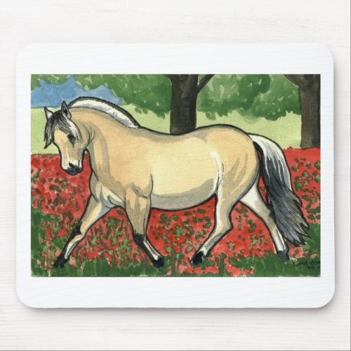 Norwegian Fjord HORSE ART Mouse Pad