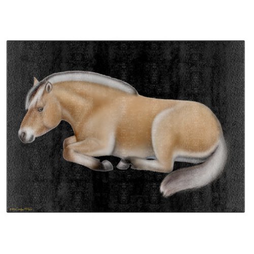 Norwegian Fjord Horse at Rest Cutting Board
