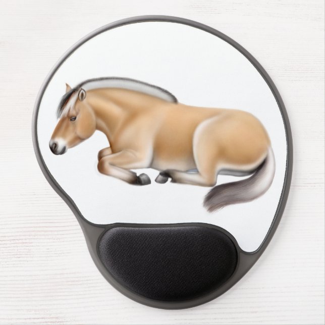 Norwegian Fjord Horse at Rest Gel Mousepad (Front)