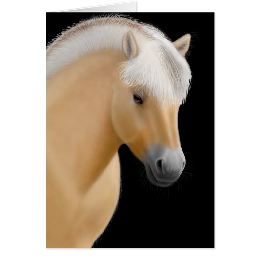 Norwegian Fjord Horse Card (Front)