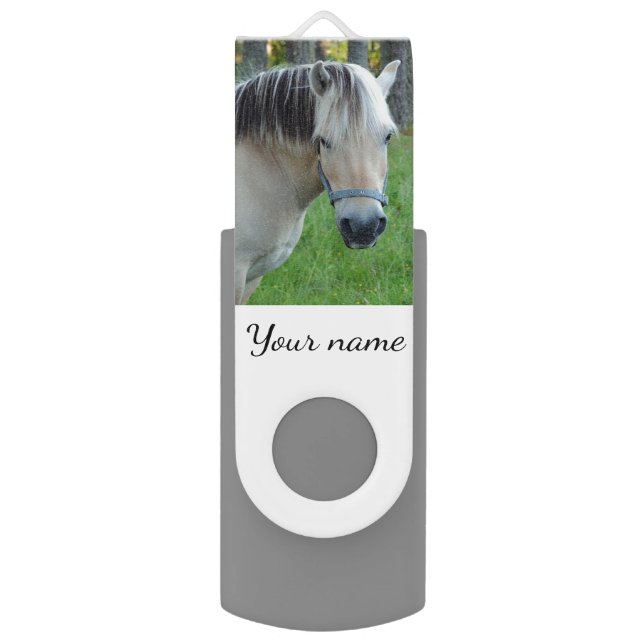 Norwegian Fjord Horse Flash Drive (Front Vertical)