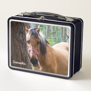Norwegian Fjord Horse Metal Lunchbox