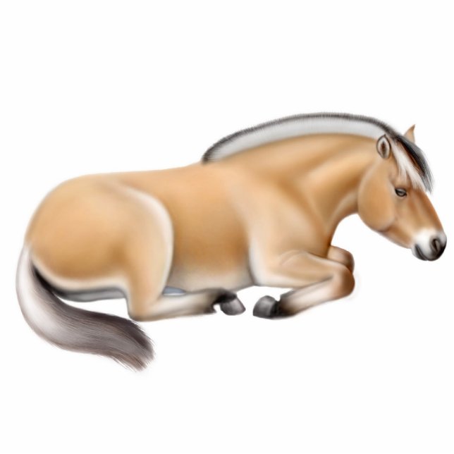 Norwegian Fjord Horse Ornament (Front)