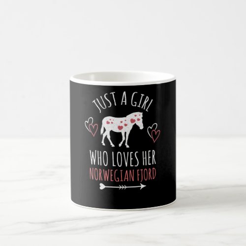 Norwegian Fjord Horse Owner Girl Gift Coffee Mug