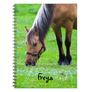 Norwegian Fjord Horse Spiral notebook