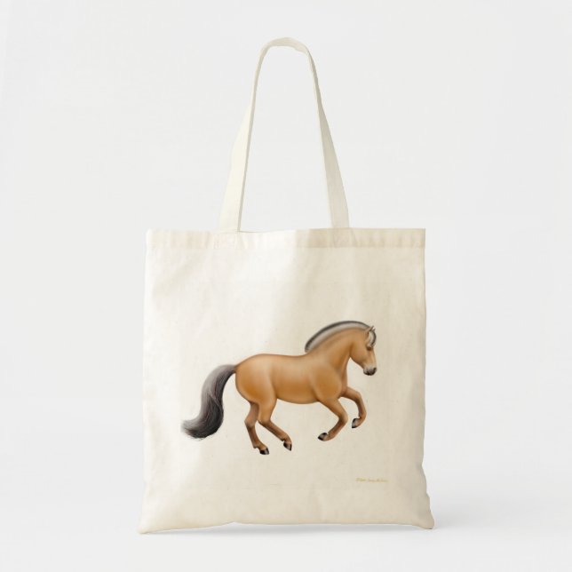Norwegian Fjord Horse Tote Bag (Front)