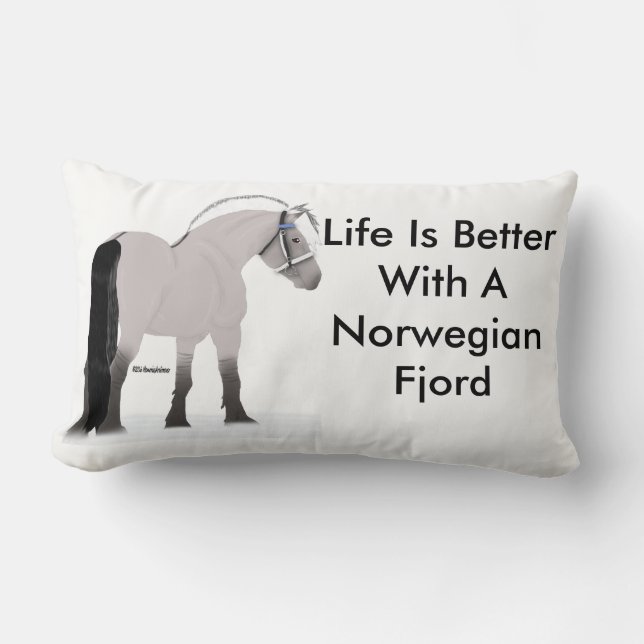 Norwegian Fjord Lumbar Pillow (Front)
